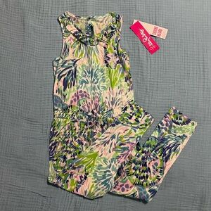 Lilly Pulitzer Kids' Vibrant Floral Jumpsuit